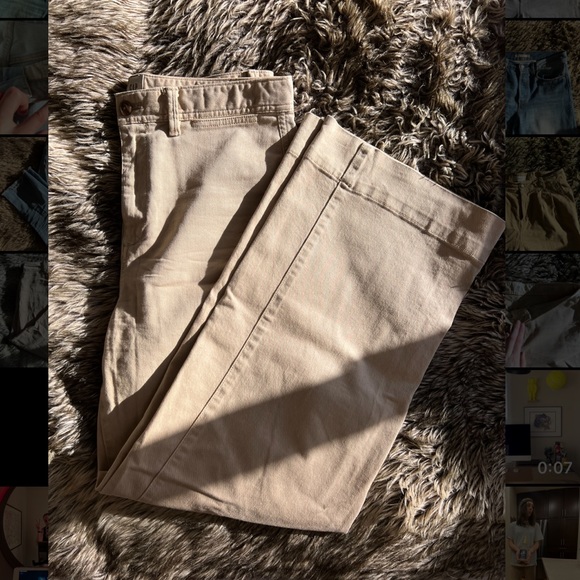 Gap wide leg khaki pants - Picture 4 of 4